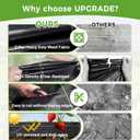 UPGRADE 5ft x 300ft Premium Weed Barrier Landscape Fabric, 3.5oz Heavy Duty Garden Woven Ground Cloth with Superior Permeability Weed Control Includes 90 Staples