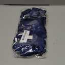 DEEKA 12PCS Collegiate Style Cheer Bows with Glitter Chevrons Tail Skinny College Cheerleader Ponytail Holder for Volleyball Softball Girls (Black/Red/White)