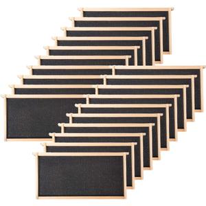BeeCastle 20 Pack Beehive Frames and Waxed Foundations for Deep Brood Bee Hives with Wooden Bee Hive Frames and Beeswax Coated Foundations, 9-1/8-Inch (Black)