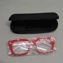 Eyekepper Ladies Reading Glasses - Oversized Square Design Readers for Women Red