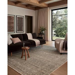 Loloi Amber Lewis Molly Collection MOL-04 Navy/Blush 9'-6" x 13'-6" Low Pile Area Rug