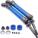 2pcs #45 Steel CVD Drive Shaft Rear for rc Hobby Model car 1-10 ECX 2WD Series Upgraded hop-up Parts(Dark Blue)