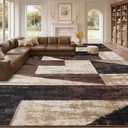 Mugorn Modern Geometric Living Room Rug, Soft Large 9x12 Area Rug