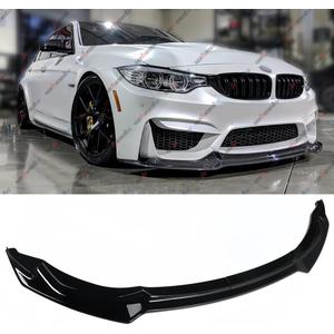 2Pcs Front Bumper Lip Compatible with BMW F80 M3 F82 F83 M4 2015-2020 CS-Style, Fits for 2015 2016 2017 2018 2019 2020, Air Dam Lower Chin Spoiler Splitter (Glossy Black)