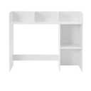 GlossyEnd Sturdy & Elegant Wood Desk Bookshelf Organizer, Office Storage Holder, Desktop Organizer, Collage Dorm, White