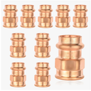 (Pack of 10) EFIELD Press Copper Adapter Fitting, 3/4-Inch Press Fit x 3/4-inch Female Copper Adapter, LBP Design