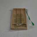 BEKVEM Small Silverware Organizer, Bamboo Kitchen Drawer Organizer, Utensil Holder, Cutlery Tray & Spoon Flatware Storage with Grooved Drawer Dividers