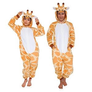 Funziez! Slim Fit Adult Onesie - Animal Halloween Costume - Plush Unisex One Piece Cosplay Suit for Women and Men, M