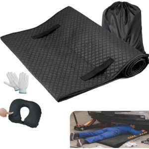 Rolling Creeper Mat, Foldable Under Car Repair Mat, Automotive Creepers for Low Clearance with Storge Bag, Portable Creeper Rolling Pad, Auto Repairing Tool for Working On The Ground58''26.4''