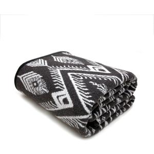 PuTian Merino Wool Blanket Camping Outdoor Blanket - 63" x 51" Bohemia Grey Great for Camping, Outdoors, Sporting Events, Survival & Emergency Kits -Super Soft Wool Blanket