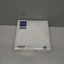 PAW - 50 Pieces Airlaid Paper Linen-Feel Napkins 16" x 16", Monocolor Disposable Cloth-Like Napkins, Elegant Silver Dinner Napkins for Kitchen, Party, Wedding, Gatherings, Christmas