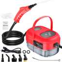 Handheld Steam Cleaner with Touch Screen, Portable Steamer for Cleaning, Hand Held Steamer Cleaner, Pressurized Hand Steam Cleaner for Home Car Detailing Walls Grout Couch Tile Carpet, Red