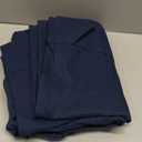 Amazon Basics Lightweight Super Soft Wrinkle-Free Breathable Brushed Microfiber 3-Piece Fitted Sheet Set with 14-Inch Deep Pockets, Twin XL, Navy Blue, Solid