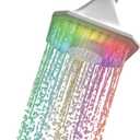 Bluetooth shower speaker waterproof with lights- color changing showerhead- shower light LED- Perfect bathroom speaker, shower light- Enjoy light up shower head with Music in The Shower