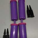 Balloon Pump Hand Held, Inflator Air Pump for Balloons - 2Way Dual Action, 2Pack: Friends can Help - Easy to Use