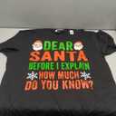 Funny Christmas Shirt Kids Toddler Dear Santa I Can Explain T-Shirt XL