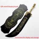 Game Replica Starscourge Greatsword, Aluminum Handle | Double Spray Paint, 46.46in, with Sword Hanger，Suitable for collecting, gifting, and Cosplay