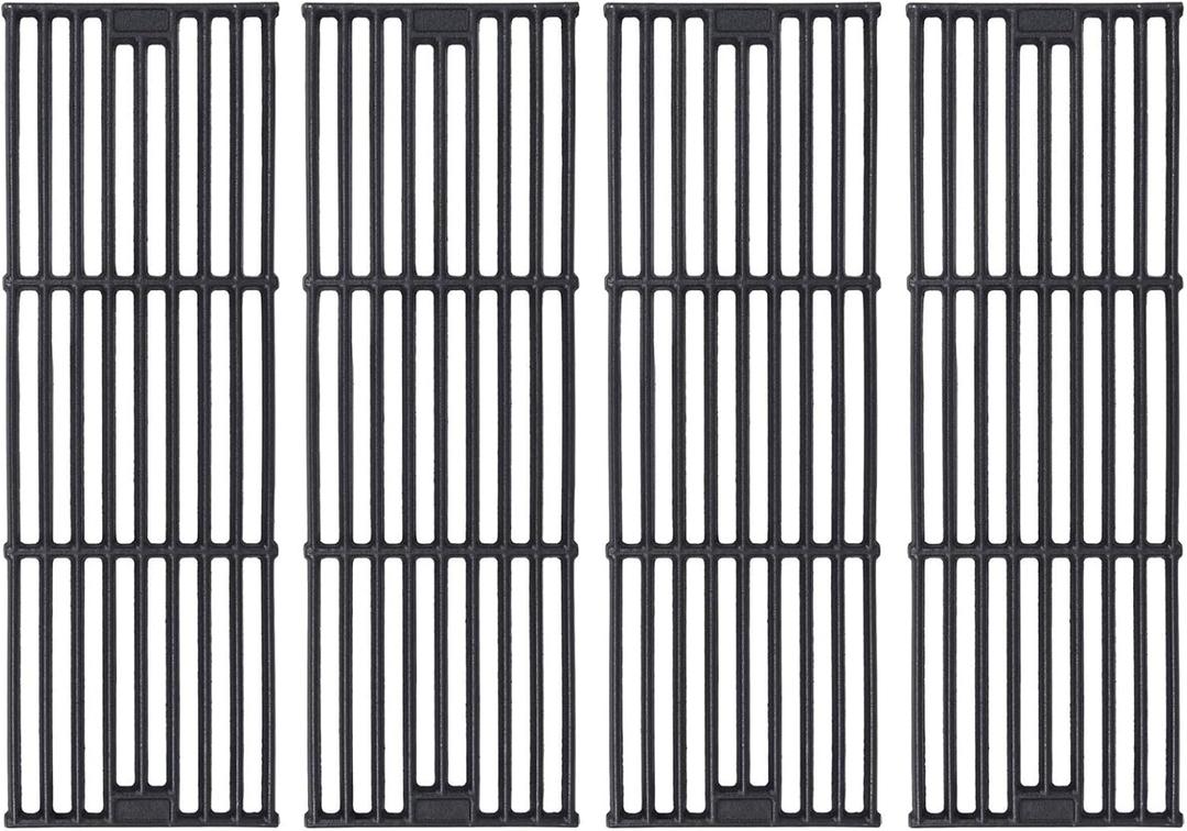 GGC 19 3/4" Grill Grates for Chargriller 3001, 5050, 3008, 3030, 3725, 4000, 5252, King Griller 3008, 5252, 4 PCS Cast Iron Grill Grates Replacement for Char griller Grills
