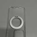 Meifigno 360 LoopStand Series for iPhone 15 ProMax Case with Stand, [MagSafe Compatatible][Military-Grade Protection], Translucent Metal Ring Case for iPhone 15 Pro Max 6.7'', Crystal Clear