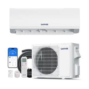 Garvee 12000 BTU Ductless Mini Split Air Conditioner WiFi SEER2 22 High Efficiency Inverter Heat Pump 115V R32 Refrigerant White