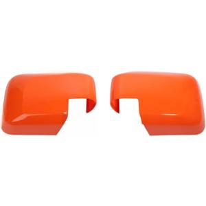 Rear View Rearview Mirror Shell Decoration Cover Compatible For Ford Bronco 2021 2022 2023 2024 Up Exterior Accessories(Orange)