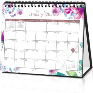 Small Desk Calendar 2026 January 2026 - December 2026 Standing Calendar 8" x 6"