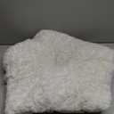 Raimaiso Anti Anxiety Round Fluffy Plush Faux Fur Warm Washable Dog Bed & Cat Bed, Original Bed for Small Medium Large Pets, Used to Relieve Joints and Improve Sleep (20", White)