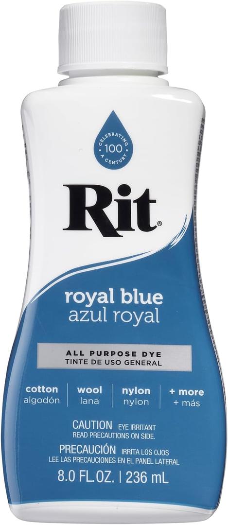 Rit Purpose Liquid Dye, 8 Oz, Royal Blue