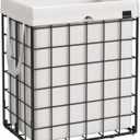 SONGMICS Laundry Hamper, 23.8 Gal. (90L) Laundry Basket, Collapsible Clothes Hamper, Black and White ULCB190W01