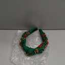 MOLOCH Christmas Headband for Women Christmas Tree Bow Snowflake Knotted Headband Jeweled Crystal Xmas Head Band Xmas Decorations Gifts, Christmas Bow Green