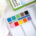 Portable Watercolor Painting Set with Built-In Sketchbook  Travel Art Kit for Teens, Beginners & Artists | Lightweight Watercolor Set for Outdoor Sketching, Journaling & Creative Expression