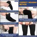 Zhanmai 2 Pairs Thigh High Men's Compression Socks 20-30 Mmhg Compression Stocking with Silicone Grip Men's Dress Socks(2X-Large)