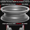 8.5x2.0 Solid Scooter Tires 2-Pack, 50/75-6.1 Airless Tubeless Tire Replacement for Gotrax GXL V2/XR/APEX, Hiboy S2