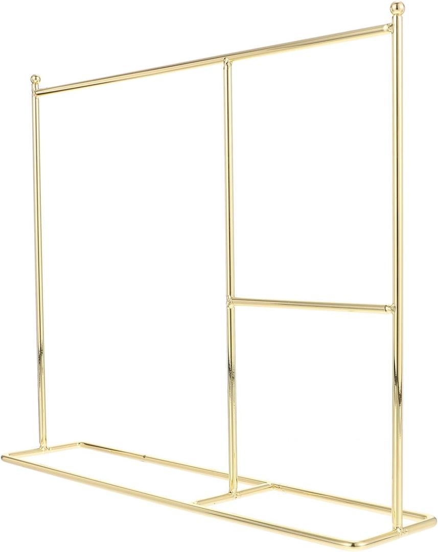 HOMSFOU Doll Clothes Rack for 18 Inch Dolls Mini Fashion Dream Wardrobe Doll Hanger Organizer for Clothes Storage and Dollhouse Bedroom Accessories