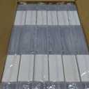 PerKoop 6 Pcs Clear Paper Storage Box A4 Plastic File Box Document Paper Organizer Storage Board Game Project Cases Containers with Buckle for Craft, Magazine(12.4 x 9.84 x 1.18 Inches,White)