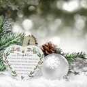 Daughter Ornaments 2026 Daughter Christmas Ornament Xmas Forever Ornament Best Ever Gift Double-Sided Printing Ceramic with Gift Box&Ribbon 3.9"