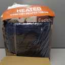 Heated Blanket Queen Size, 84"x90" Electric Heating Soft Dual-Sided Flannel Machine Washable Blanket, 12 Heat Levels & 12 Hours Auto Off, Soft Warm Flannel Blanket, Overheat Protection with ETL & FCC (Blue & Gray)