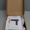 AYURA Massage Deep Tissue, Muscle Massager for Pain Relief, Percussion Massage with 30 Speeds & 6 Heads, Portable Handheld Back Massage for Athlets Men Women (Black)