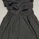 IN'VOLAND Womens Plus Size Summer Dress Casual Short Sleeve Empire Waist Loose Fit Swing T-Shirt Dress with Pockets Black 2Xl