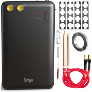 Spot Welder, Kerpu Mini Spot Welder, Portable Spot Welder Machine, Spot Welding Equipment Energy Storage 5000mAh for DIY 18650 Battery, Portable Battery Welder with Type-C port (Black)