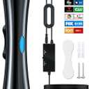 2400+ Miles Range TV Antenna for Smart TV, Upgraded Digital HD Antenna for HDTV Indoor/Outdoor with Amplifier and Signal Booster-Support 360Reception 4K 1080p for All Television-33ft Coax HDTV Cable