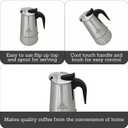 IMUSA USA B120-22062M Stainless Steel Stovetop Espresso Coffeemaker 6-Cup, Silver
