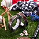 Outus 2 Rolls 110 Yards Baseball Stitches Design Tape Adhesive Packing Crafting Wrapping Decorative Roll Tape for Thanksgiving Christmas Wrapping Funny Home Decoration Sealing and More