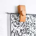 4 Quilt Hanger for Wall for Display - Tapestry Hangers for Walls, Wooden Rug Hangers for Wall Hangings, Decorate with Your Blanket and Tapestry Hangers, Quilt Rack Clamps for Mount (Wooden) (The hook on the wall)