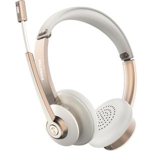 Wireless Headset, Bluetooth Headphones with Microphone Noise Cancelling, 26hrs Wireless Headset with Mic Mute for Smartphone/Laptop/Zoom/Teams/Call Center/Home/Office
