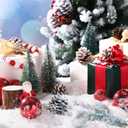 Fake Snow Artificial Snowflakes Glitter Snow Winter Twinkles Snow Decoration Plastic Sparkling Snow Confetti Fake Snow Powder for Winter Village Party DIY Craft (Colorful, 34 Ounce)