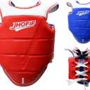 Martial Arts Chest Guards - Boxing Body Protector, Reversible Taekwondo Sparring Gear with Adjustable Straps, High-Density Foam Padding for MMA/Karate Training, Size: 3