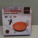 Heated Bird Bath, 3 Easy Ways to Mount Heavy Duty Metal Pedestal Detachable Bird Bath Bowl for Easy Cleaning, 75W Heated Bird Baths for Outdoors for Winter Garden Yard Patio Lawn, Green