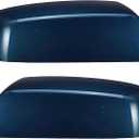 Pair Gloss Metallic Blue Mirror Caps Cover Compatible with GMC Chevrolet Silverado Sierra 1500 2014-2018/2500 HD 3500 HD 2015-2018 Pick up Replacement for 22919757,22919758.