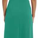 Maggy London Women's Women's Dresses Faux Wrap High-Low Dress with Pleat Details Event Occasion Date Guest of Wedding (Green)